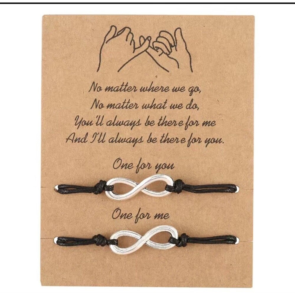 Infinity Ring Matching Bracelet - Best Friends /  Couples USA SHIPPING